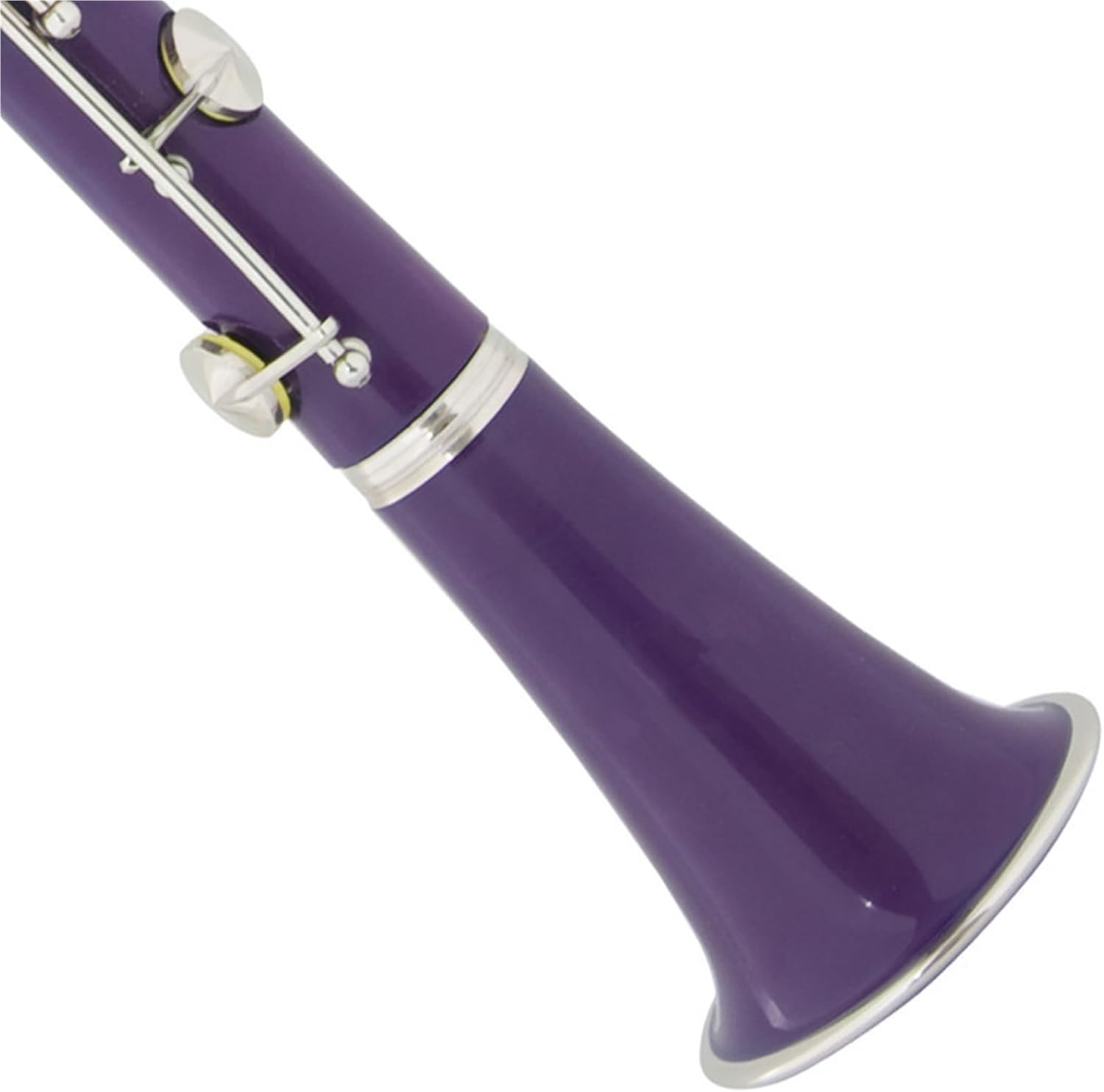 Purple Clarinet Performance level Instrument Ebony 17 key Silver plated Keys Clarinet