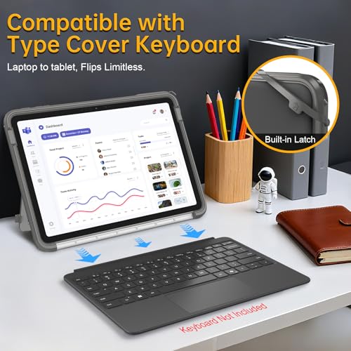 Protection béquille Surface Pro 12 pouces 2025 étui antichoc compatible Type Cover - 4