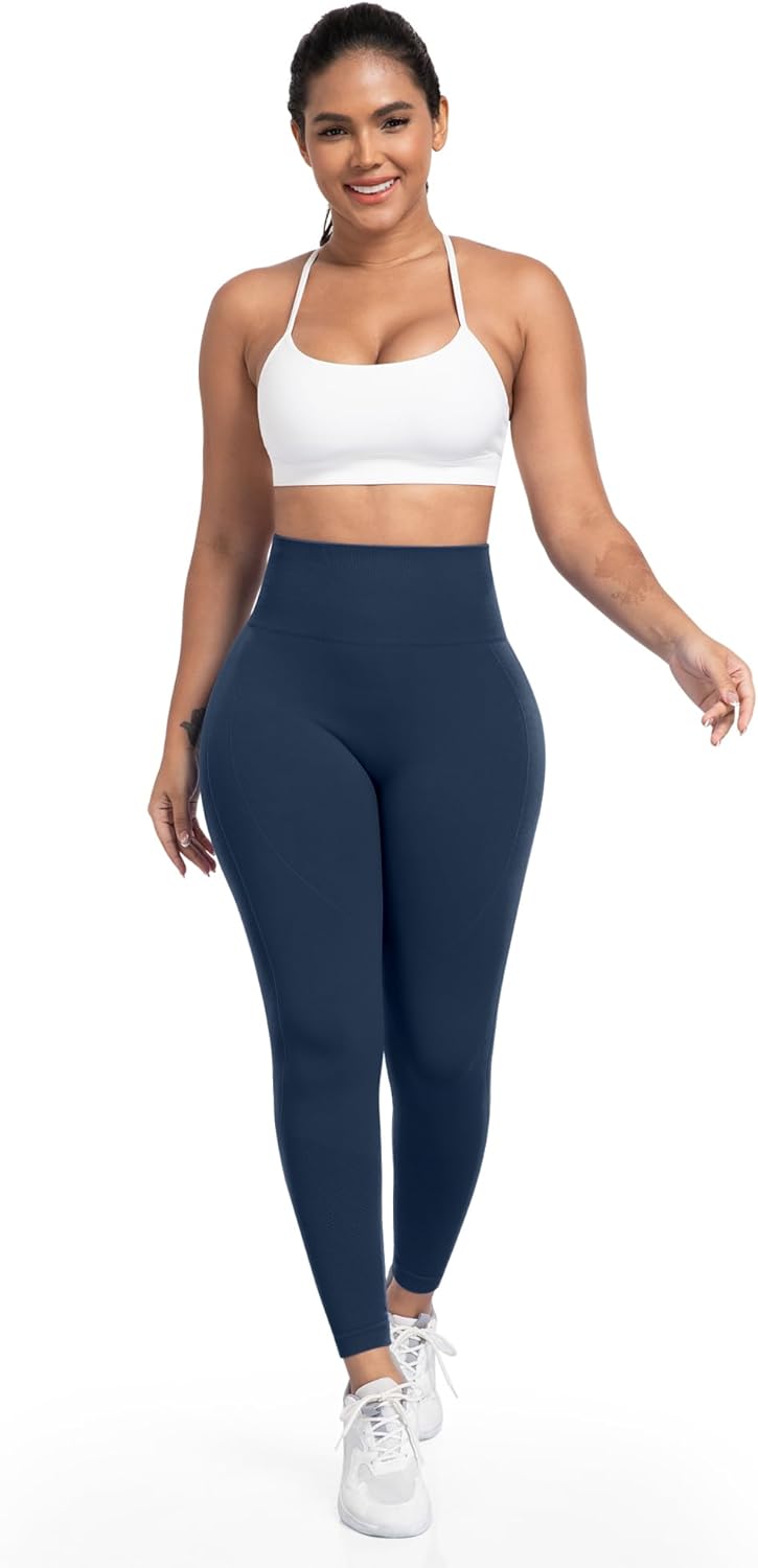 NORMOV Seamless Workout Butt Lifting Leggings - Booty Scrunch Gym Leggings for Women - Image 5