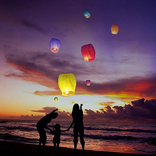 Nuluphu 16 Packs Eco Friendly Paper Lanterns, Chinese Lanterns For Weddings,Memorials And Much More(Multi-Colored) #TOP3