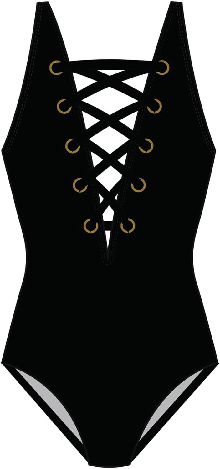 MagicSuit Women's Swimwear Juxtapose Steffi Soft Cup Lace Up One Piece Swimsuit