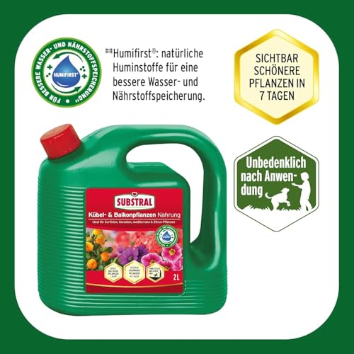 Substral Spezial-Flüssigdünger für Balkon- & Kübelpflanzen, 2L - Langanhaltende Blütenpracht & Gesundes Wachstum 2