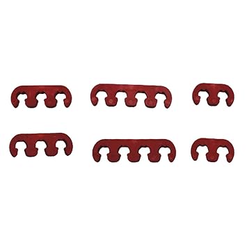 Shekhawat Red Spark Plug Wire Cable Dividers 7Mm 8Mm 9Mm Universal Fit For Chevy Ford