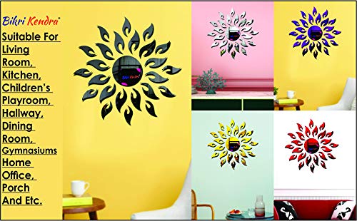 Bikri Kendra - Sun Combo Mirror Stickers for Mirror Stickers for Wall Acrylic Stickers Wall Stickers for Hall Room Bed Room Kitchen.
