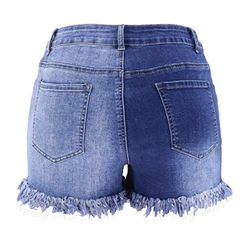Women's Patchwork Patch Mini Hot Summer Denim Shorts Distressed Ripped Jeans Us 2/4 #TOP1