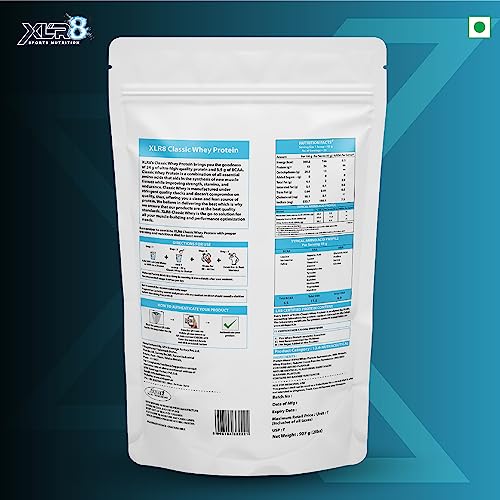Image of XLR8 Classic Whey Protein Powder, 24 g Protein, 5.5 BCAA, No Maltodextrin (907 g Choco Caramel)