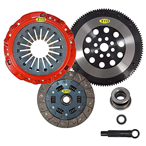 XTD STAGE 2 RACING CLUTCH KIT & CHROME MOLY FLYWHEEL compatible with 2000-2009 HONDA S2000 2.0L 2.2L F20C F22C