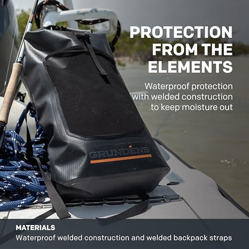 Grundéns Bootlegger Roll Top Backpack | Waterproof, 30L, Anchor3