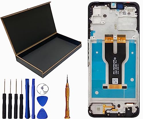 SECRETIGER LCD Screen Display Touch Digitizer Assembly with Frame Replacement for T-Mo Bile REVVL 6X TMRV065G 6.52