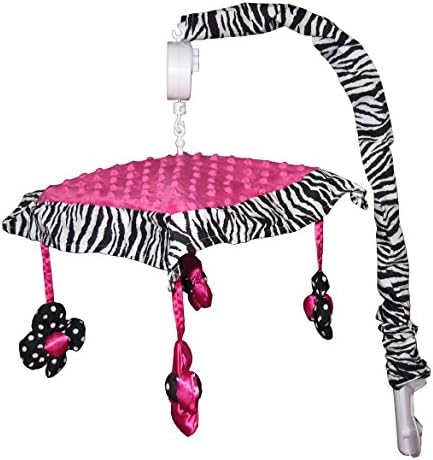 Musical Mobile for Hot Pink Zebra Baby Bedding Set