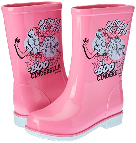Bota Disney Rain Magic, Grendene Kids, Criança Unissex, Azul/Rosa, 30