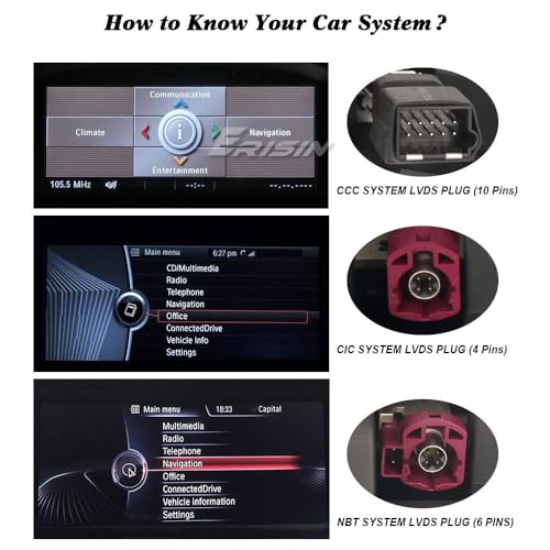 Erisin 8.8 inch 8-Core 4+64GB Android 12 Car Stereo GPS Sat Nav for BMW 3 Series E90 E91 E92 E93 5 Series E60 E61 E63 E64 Carplay IPS WiFi 4G DAB+ DVR OBD2 -CCC System - Image 6