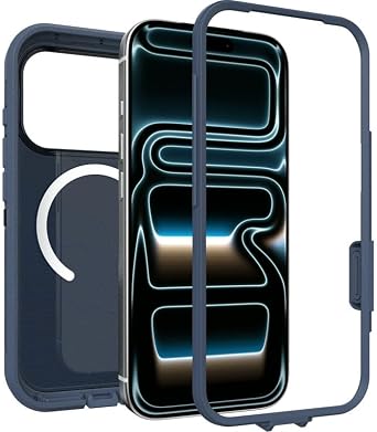 OtterBox iPhone 17 Pro (Only) - Defender Series XT Case - Offgrid (Blue) - Includes Holster Clip Kickstand - Snaps on MagSafe - Tough - Rugged & Durable