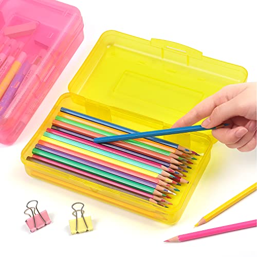 Image of Tamaki 1 Pack Plastic Pencil Box Large Capacity, Blue