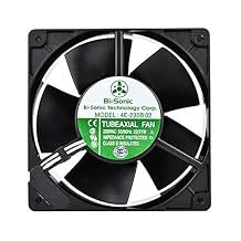AC axial Fan 4E-230BW, All Metal, high Wind, high air Pressure Cooling Fan,220V AC 120mm by 120mm by 38mm High Speed