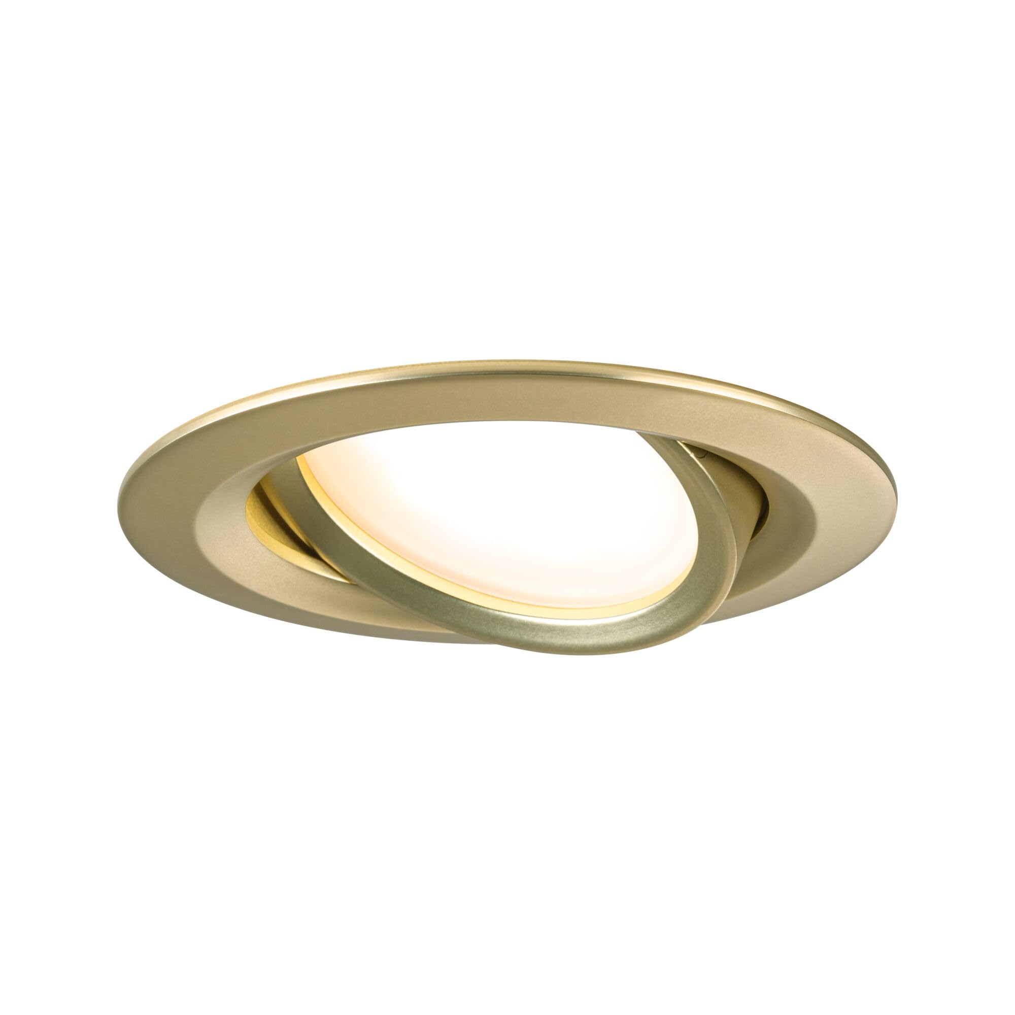 Paulmann 92406 LED Einbauleuchte 3-Step-Dim Nova Coin rund 84mm 50° Coin 3x6W 3x470lm 230V dimmbar 2700K Gold matt