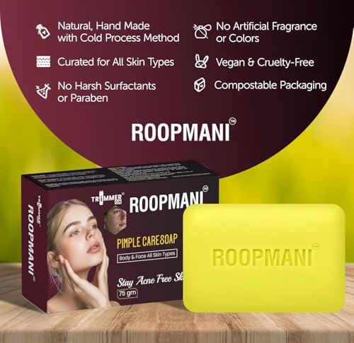 Image of TRIMMER ON Retinol Anti-Aging Night Cream, 25g | Face Brightening, Anti Wrinkle, FREE Roopmani Pimple Care Soap, 75g Soap