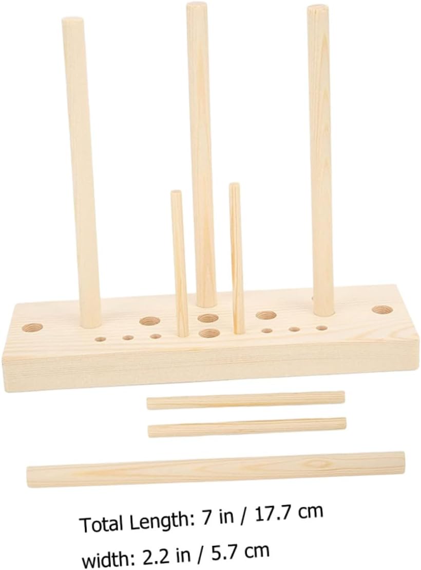 jojofuny 5-in-1 Wooden Bow Maker Tool for DIY Ribbon Crafts Multi-Functional and Easy to Use Bow Making Kit for Wreaths and Decorations