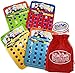 Toysmith Road Trip Bingo Cards Red, Blue, Green & Orange Gift Set Travel Bundle with Bonus Matty's Toy Stop Storage Bag - 4 Pack