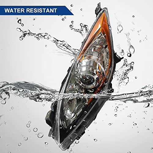 Boardroad Headlights Assembly Fit For 2010-2013 Mazda 3 Halogen Headlamps Replacement Chrome Housing Amber Reflector Driver And Passenger Side #TOP1