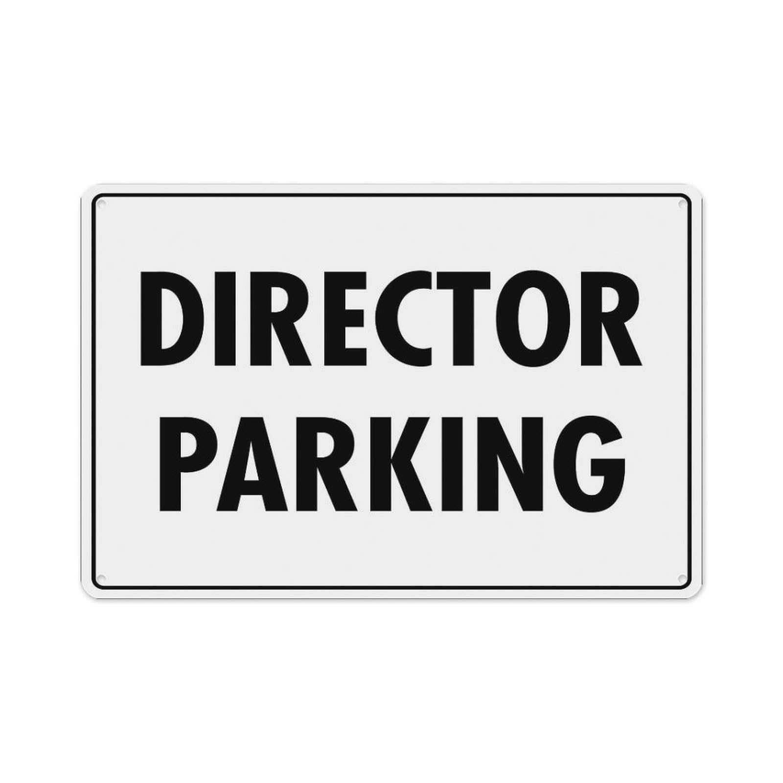 Peiyeety A09 Director Parking Sign Aluminum Tin Warning Signs For Home Outdoor Garden 12X16 Inches