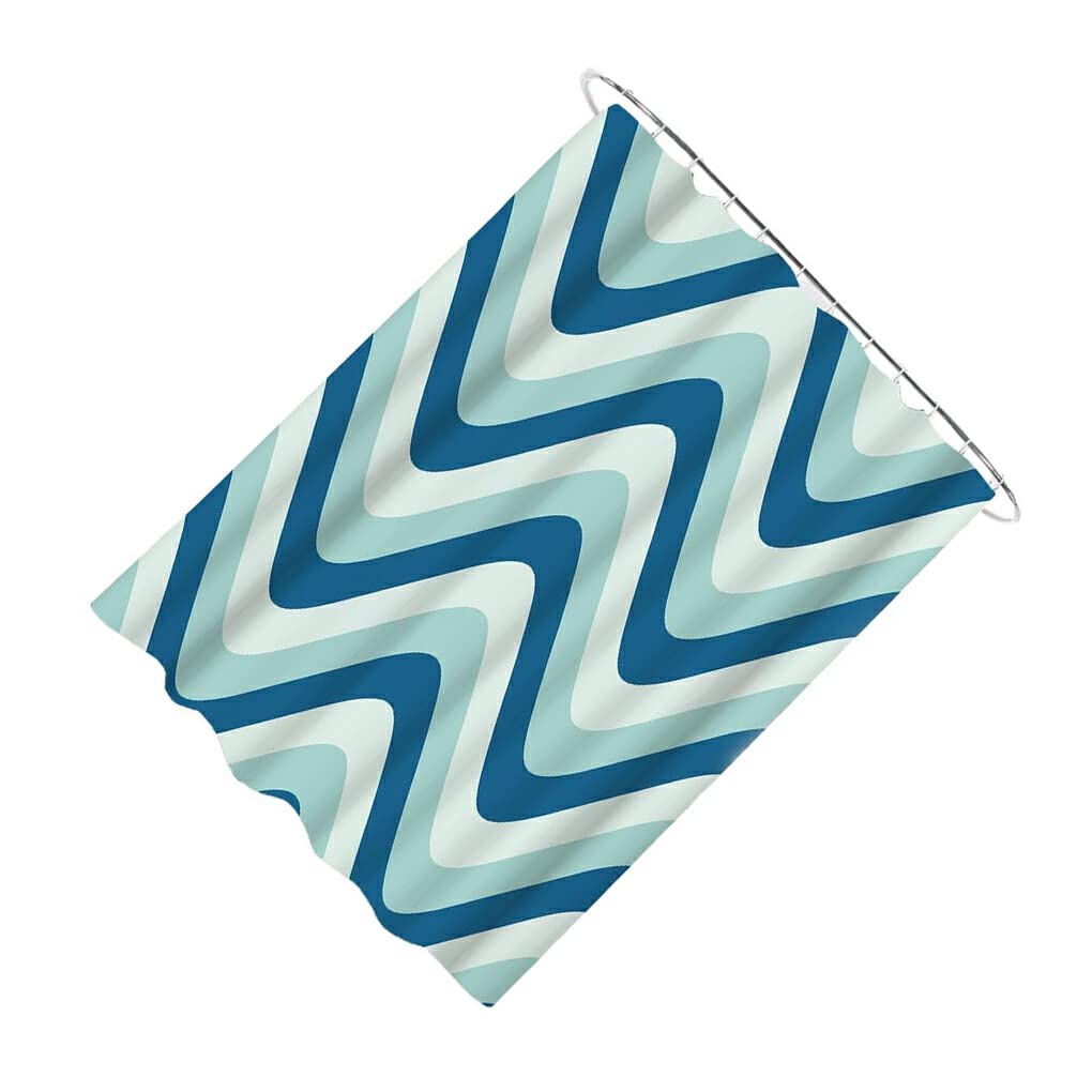 Shower Curtain Waterproof Household Dorm Bathroom Washroom Bathtub Bath Screen Drape Washable Decoration Accessories, Type 3