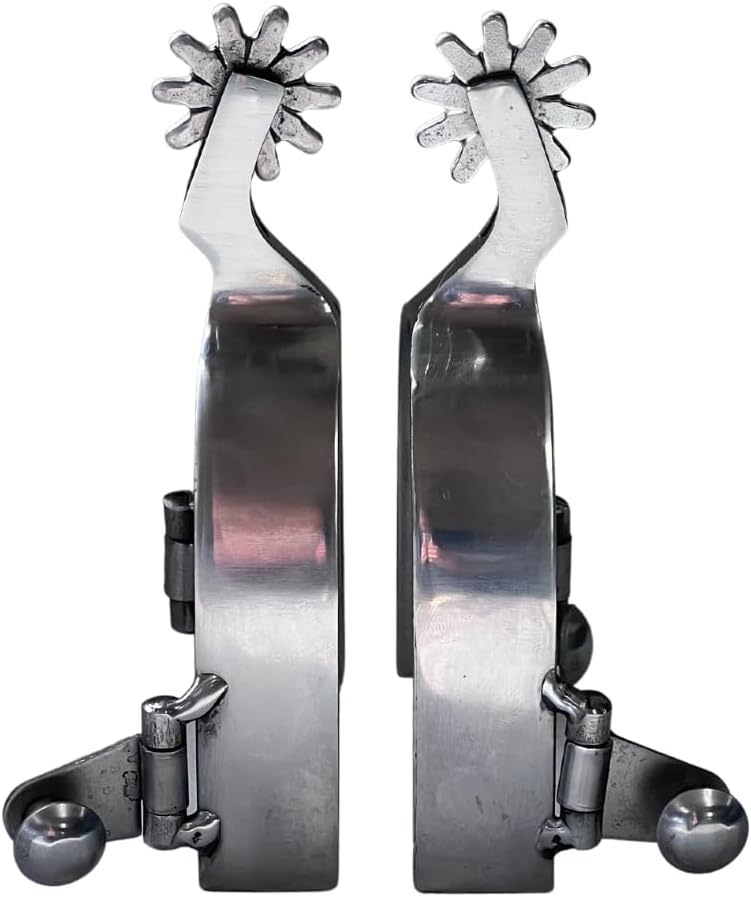 AJ Tack Men's Brushed Stainless Steel Spur