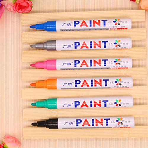 EdBerk74 Universal Rojo Permanente Vehículo Automóvil Motocicleta Neumático Neumático Pisada Pluma de Pintura Pluma Neumática Auto Car Styling Decoración