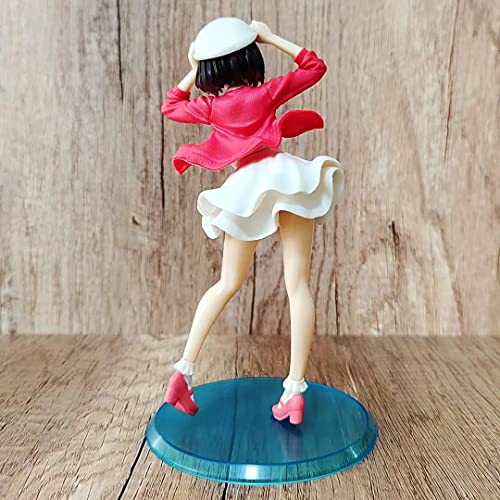 20Cm Deluxe Version Anime Female Protagonist Kato Megumi Red Sweater Standing Beautiful Girl Ornament Model Adult Toy Doll Pvc Collection Action Figure Deskto Boxed Gift #TOP5