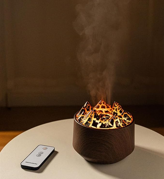 Difusor de Aromas Volcano Flame con Control Remoto USB miniatura 2