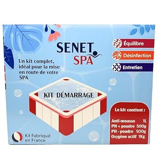 Senet piscine kit spa complet : pH, anti-mousse et oxygène