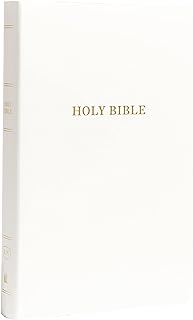 KJV Holy Bible: Gift and Award, White Leather-Look, Red Letter, Comfort Print: King James Version