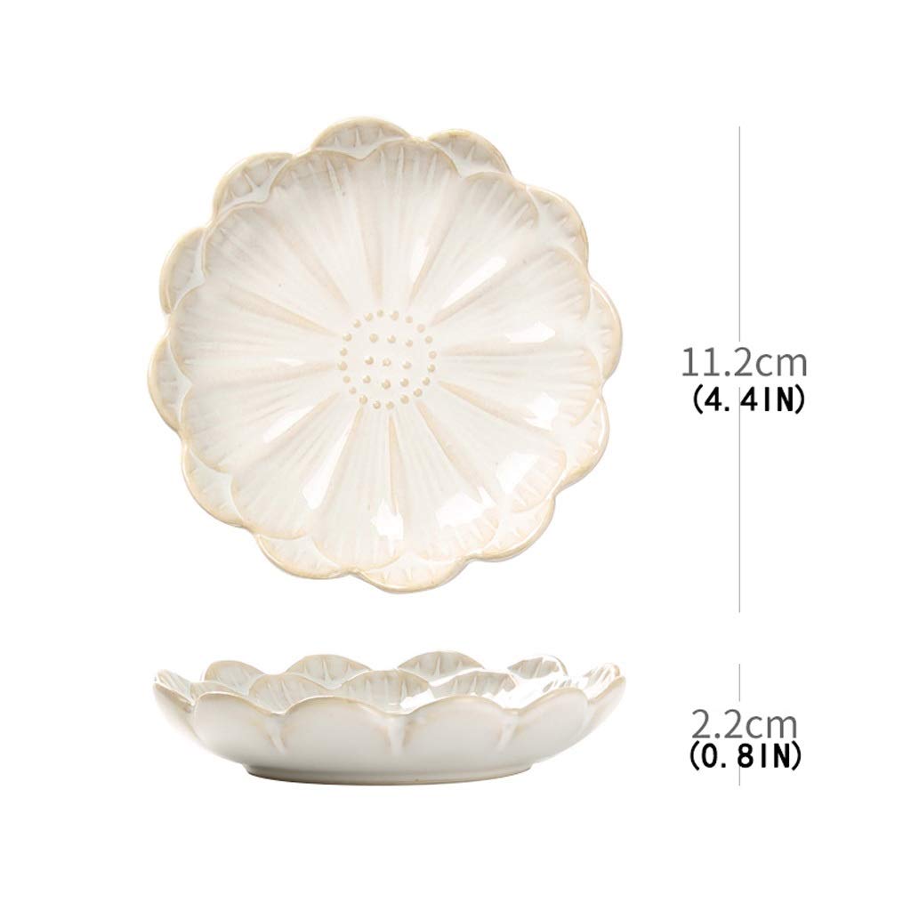 Salatschüssel-Set aus Keramik, elegantes Geschirr für Snacks, Vorspeisen, Gewürze, Dip-Soßen und Gemüse, mit Knochenplatte und kleiner Schüssel