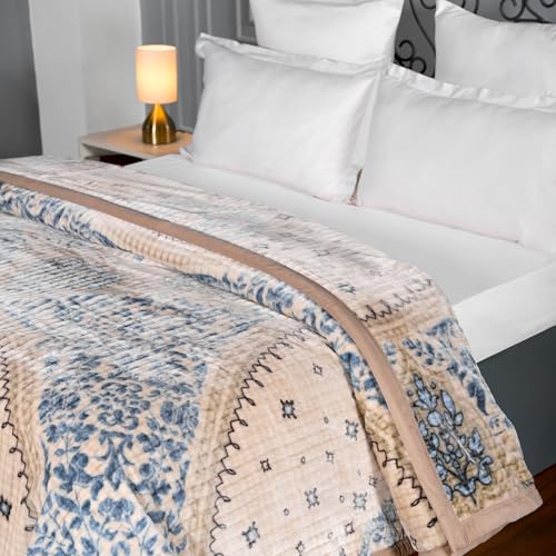 Image of MYTRIDENT Blanket for Winter Double Size, Classic Tranquil Touch Collection, 4 Kg Blanket Double - Allure