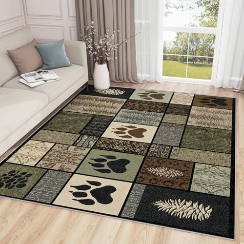 Solvivae Cabin Rustic Rug for Entryway Indoor - 3x4ft -