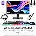 SAAV X1 Prebuilt Gaming PC Bundle with Monitor 22in, Intel 3.7GHz, 16GB RAM, GEFORCE GTX750 GDDR5, 512GB NVME, WiFi6, Windows 11, Mouse Keyboard, Gaming PC Setup, PC Gaming Computer Desktop