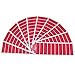 TamperSeals Group - 100pcs 100% Total Transfer Tamper Evident Security Warranty Void Stickers/Labels/Seals (Red, 1 x 3.35 Inches, Serial Numbers)