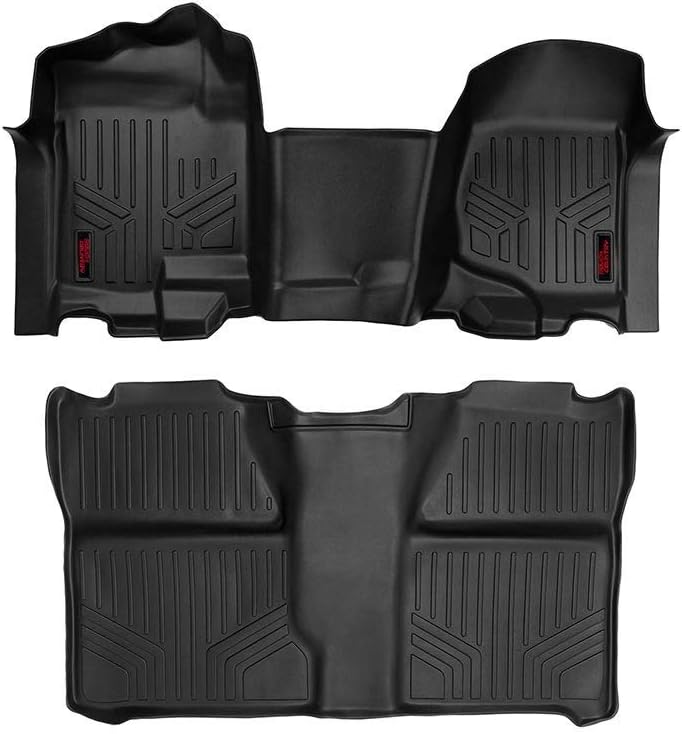 Rough Country Floor Mats for 07-13 Chevy/GMC 1500/2500HD | Crew Cab - M-21073