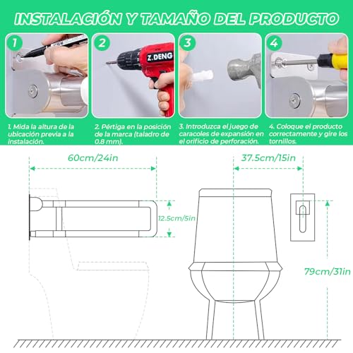 Consejos y comparativas para Comprar Barras de apoyo para baño comprados en linea. 51 Imagen adicional