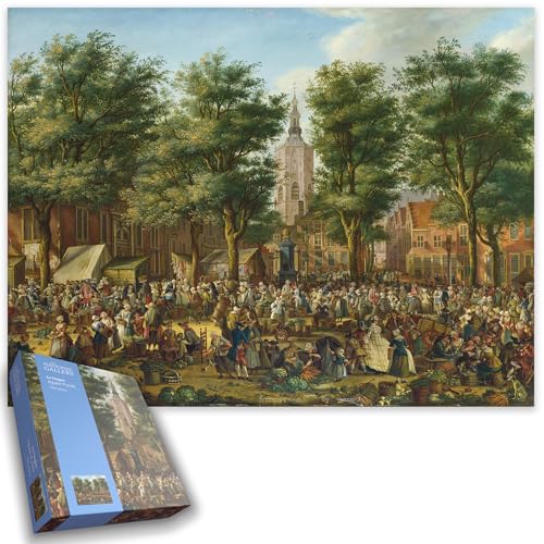 The Grote Markt at The Hague - National Gallery 1000 Piece Jigsaw Puzzle Collection For Adults Size 66cm x 50cm