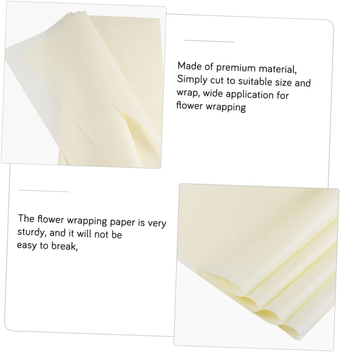 minkissy 40sheets Colored Tissue Paper for Flower Wrapping Elegant Packaging for Birthdays Weddings and Seasonal Celebrations Soft Floral Paper Per Pack