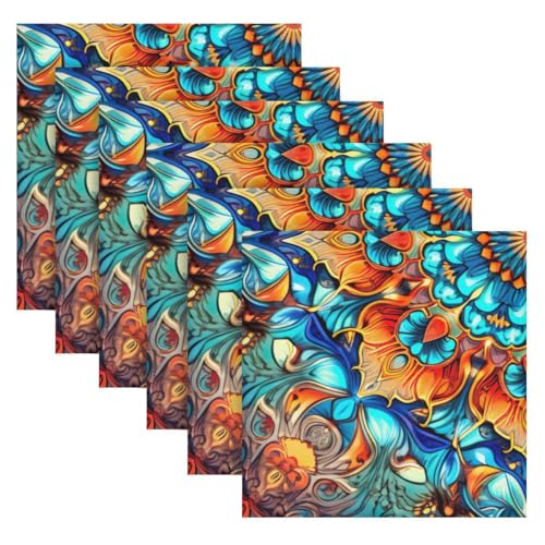 Servilletas de tela redondas de 20x20 pulgadas pack x6 miniatura 6