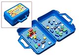 My Brick Case: Portable Storage For Kids Building Bricks With Play Surface For Storing And Building Bricks On-The-Go (Blue)