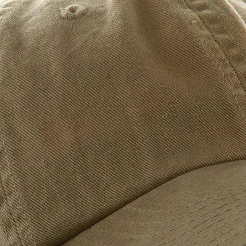 Mg Low Profile Dyed Cotton Twill Cap - Khaki W39S55D #TOP4