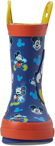 Miniatura 2 de Western Chief Botas de lluvia Mickey Musketeer para niños pequeños y niños pequeños, suela hecha a mano con tracción, estilo de meter y punta redonda