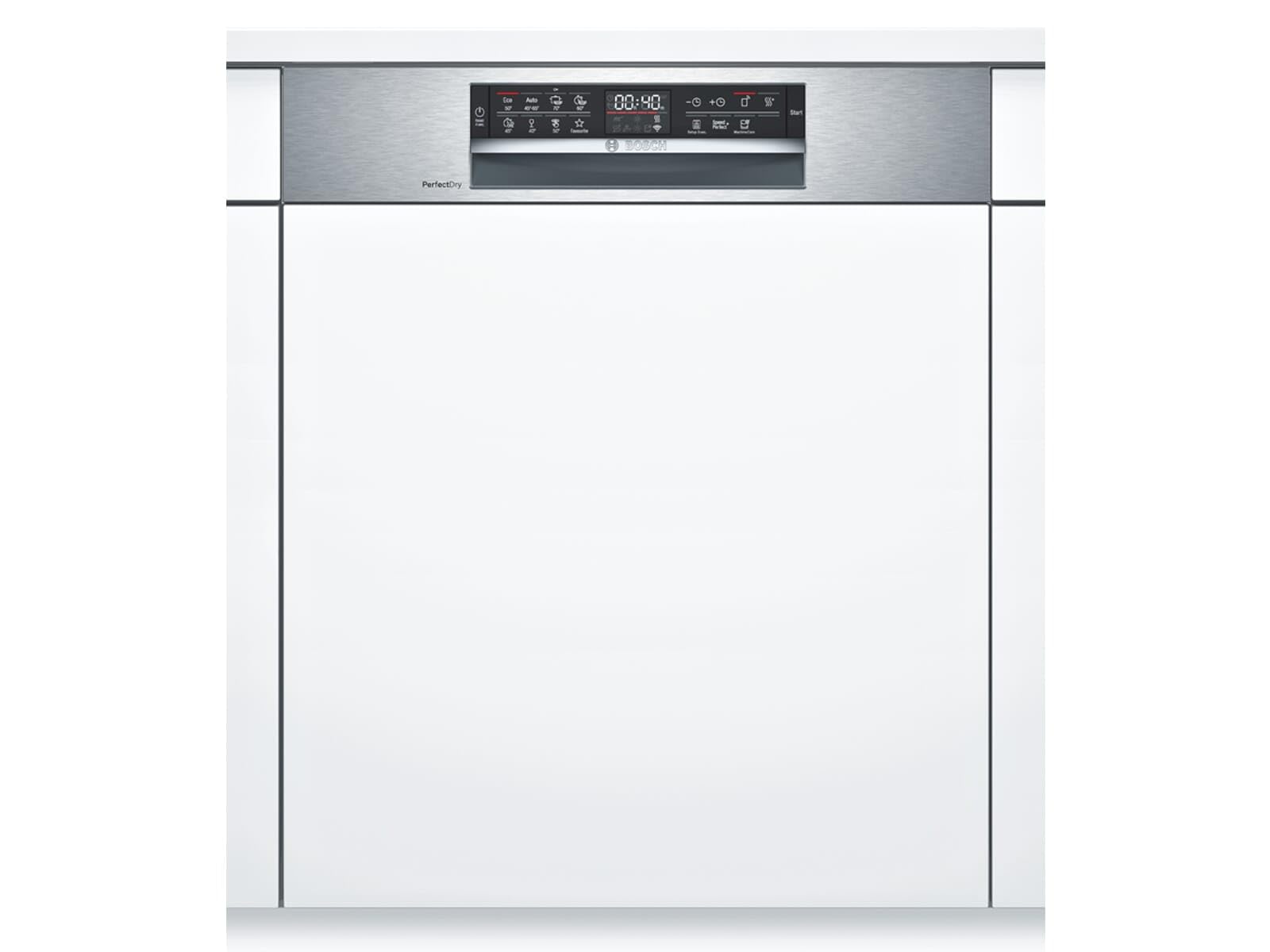 Bosch SMI6ZCS49E Serie 6 Smarter Geschirrspüler integriert, 60 cm breit, Besteckschublade, Made in Germany, Silence Programm besonders leise, ExtraClean Zone Wasserdüsen im Oberkorb, Einbau, Updated