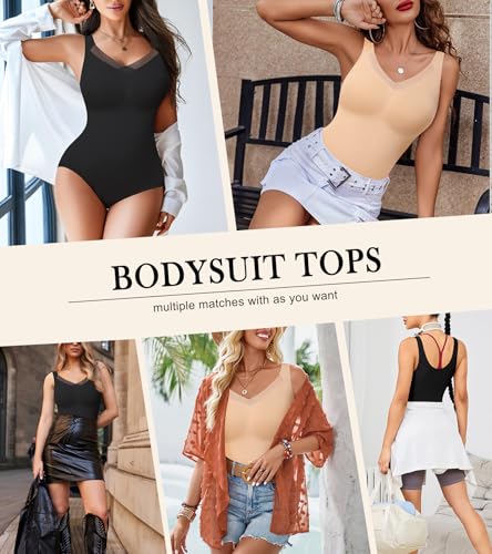 Image of Shapewear Bodysuit for Women Tummy Control Seamless Faja Body Shaper Body Suit Waist Slimming