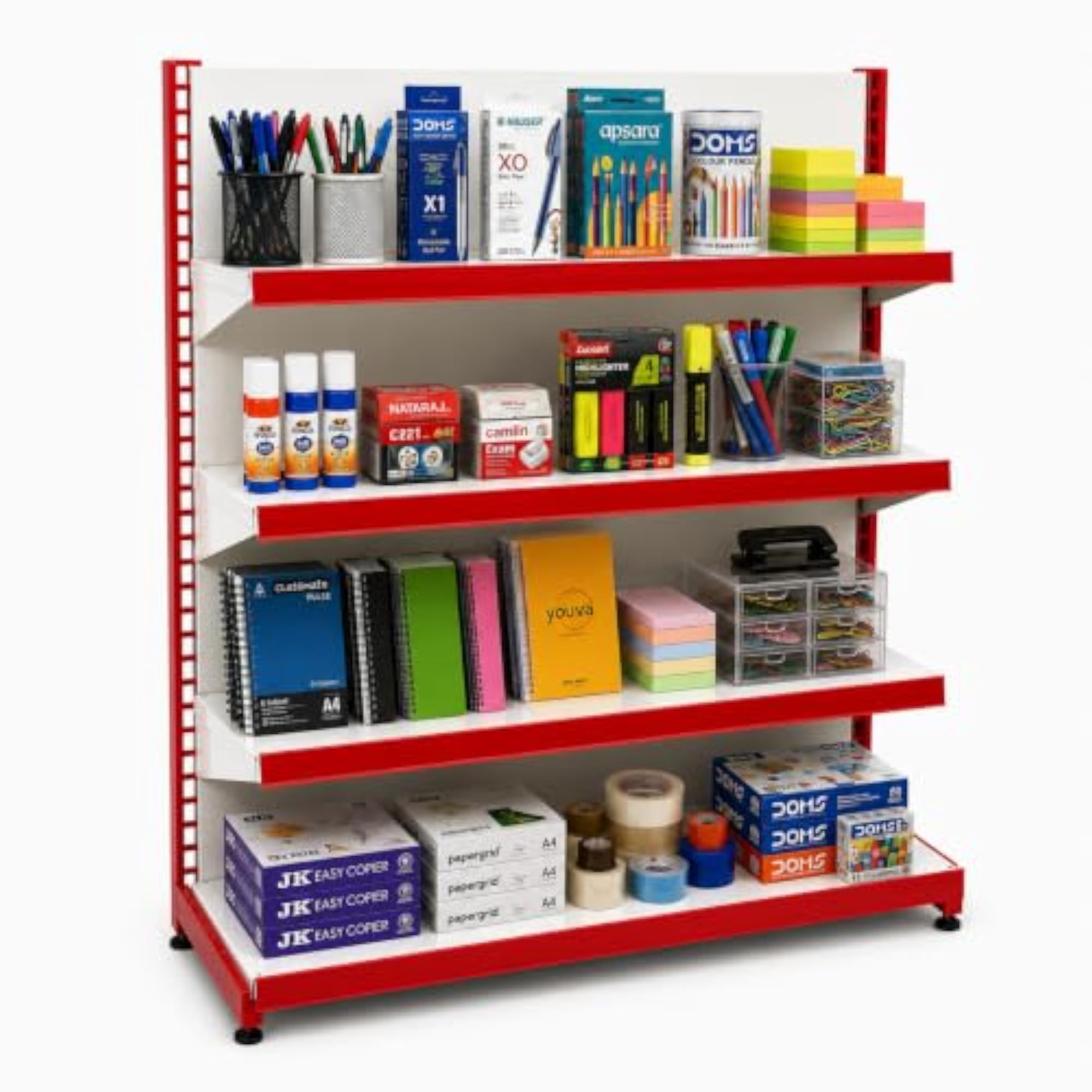 Multipurpose Adjustable Iron Slotted Channel Rack for Kitchen & Shops