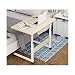 Produktbild NBVCX Maschinenteile Verstellbarer Tisch Verstellbarer Laptop-Nachttisch Überbett-Nachttisch Notebook-Ständer für Büro Ergonomische Tischhöhe Höhenverstellbar (Farbe: Grain de Bois Bleu 60 * 40 cm)