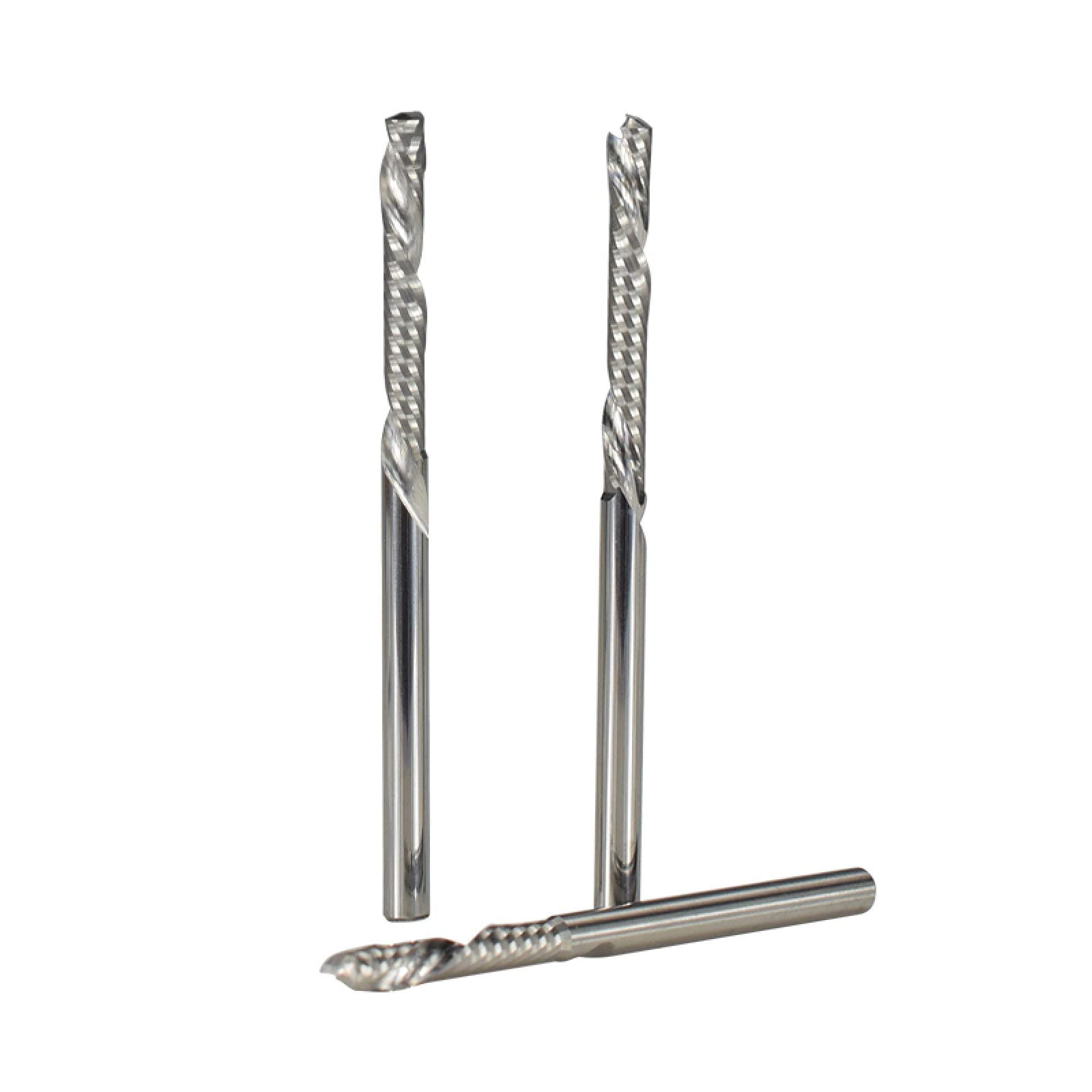 Fresa A Compressione CNC 1/8'' - UP DOWN Cut Per Legno, Plastica, MDF, 3.175x32x65mm - Foto 2